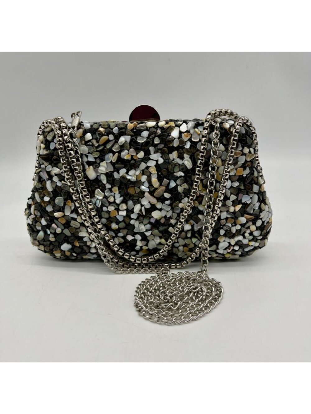 Nina Rock Candy Minaudiere Crystal Life Lock Clutch Bag - Picture 2 of 11